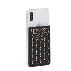 TORY BURCH
Fleming Star-stud Phone Card Pocket In Black